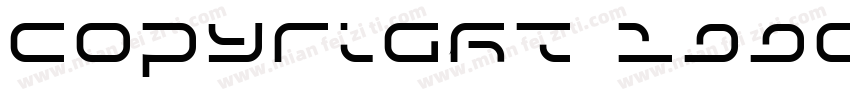 Copyright 1990 1字体转换